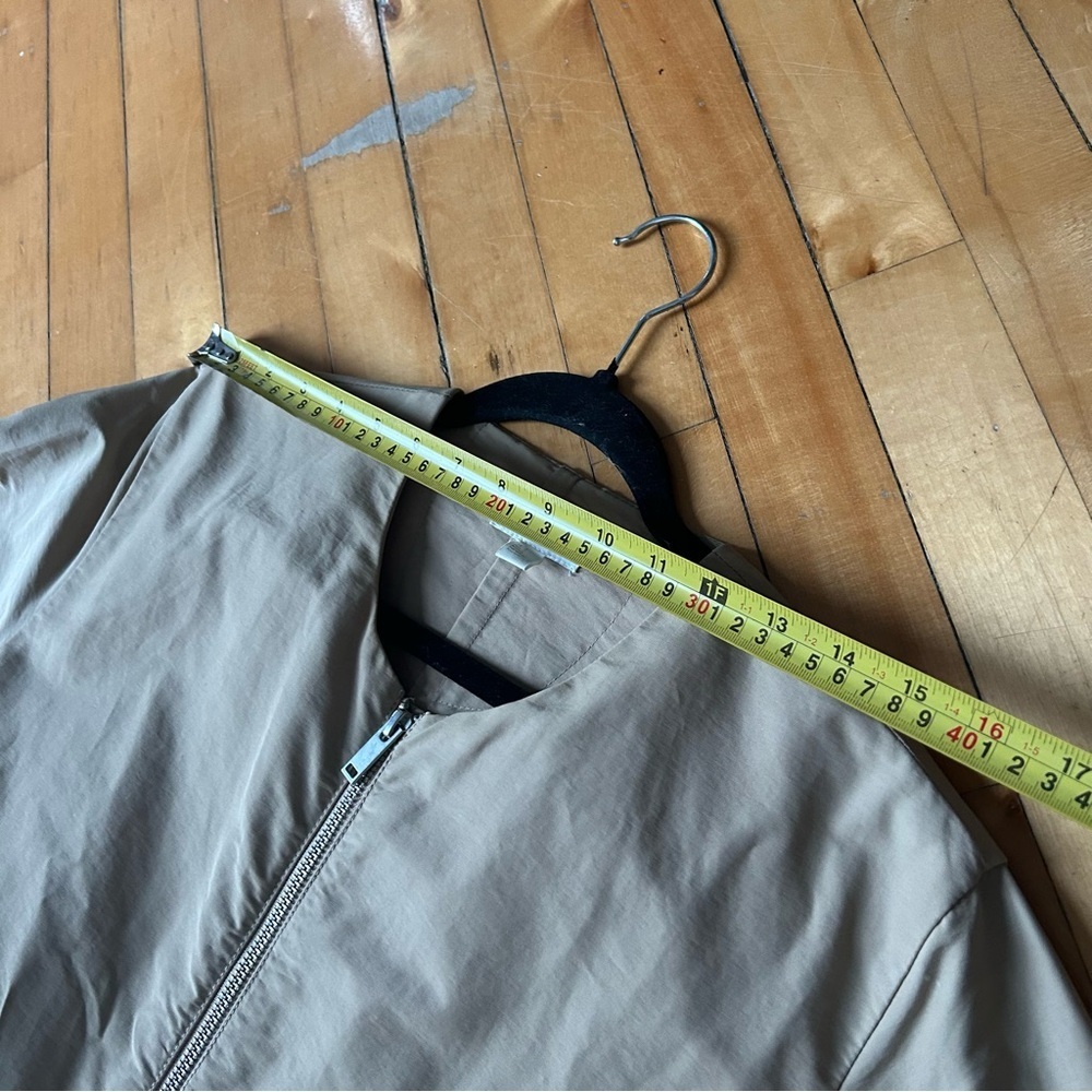 COS Sz S Tan Boxy Relaxed Full Zip Minimalist Neutral Jacket - Picture 10 of 13